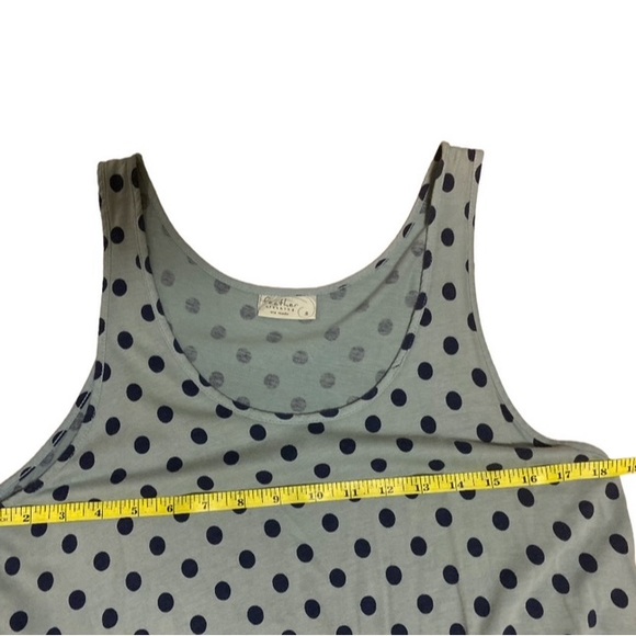 Feather Clothing Sleeveless Dress, Polka Dot/Floral Print Size 3 Bamboo/Cotton - Picture 7 of 10